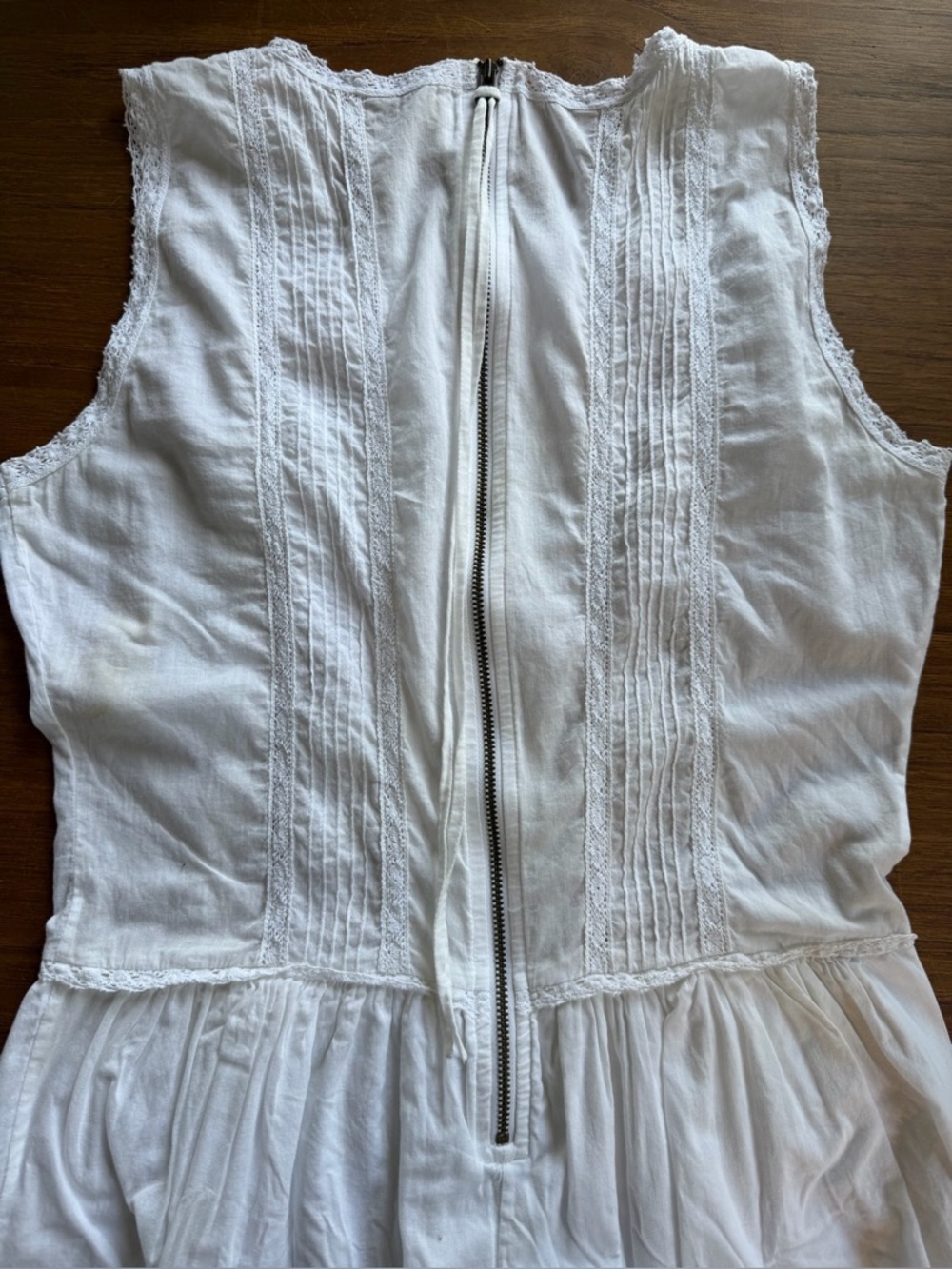 Ulla Johnson Pintuck Lace 100 Cotton Mini Dress sleeveless white Size 6 - Picture 8 of 12